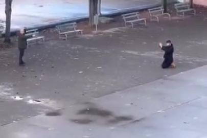 Okul bahçesindeki rehine krizinde baba serbest bırakıldı, şantajcı tutuklandı