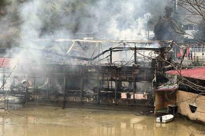 Sera Gölü’ndeki turistik işletmede yangın