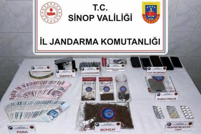Sinop’ta jandarmadan uyuşturucu tacirlerine darbe