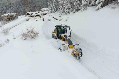 Sinop’ta karla mücadele