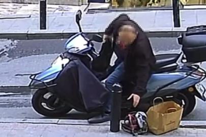 Şişli’de kaldırımdaki taşlama makinesini çalan şahıs tutuklandı