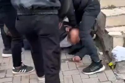 Sokak ortasında meydan dayağı