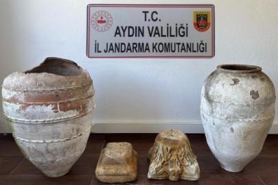 Söke’de tarihi eser operasyonu