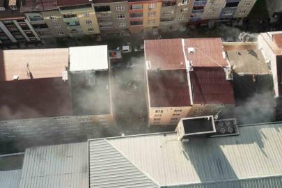 Sultangazi tekstil atölyesinde yangın