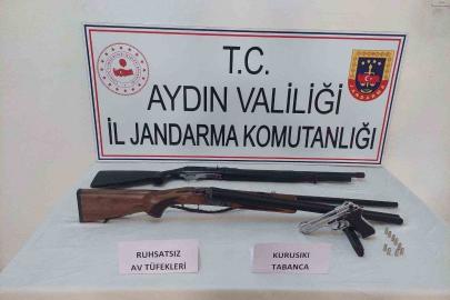 Sultanhisar’da silah operasyonu