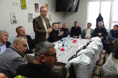 Tavşanlı’da üreticilere tohum ve gübre desteği