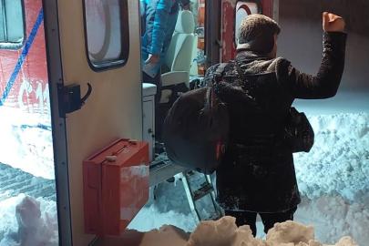 UMKE ekipleri köylerde mahsur kalan hastalar için seferber oldu