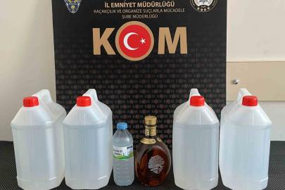 Yılbaşı öncesi kaçak alkol operasyonu: 20 litre etil alkol ele geçirildi