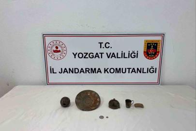 Yozgat’ta tarihi objeler yakalandı