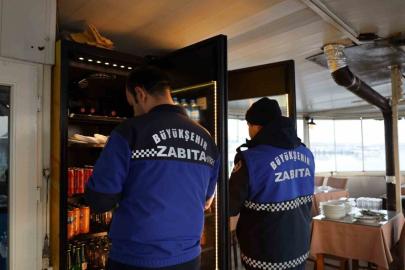 Zabıtadan balıkçı teknelerine yılbaşı denetimi