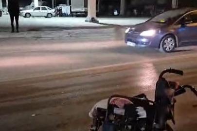 Alkollü sürücünün çarptığı engelli adam yaralandı