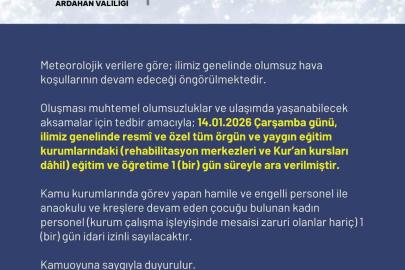 Ardahan’da eğitime kar engeli