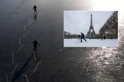Avrupa'da kar hayatı dondurdu