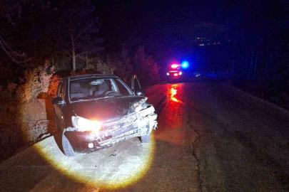 Bilecik’te kontrolden çıkan otomobil ağaca çarptı: 1 yaralı