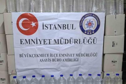 Büyükçekmece’de sahte alkol operasyonu