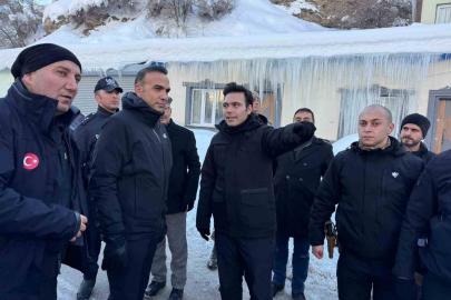 Çatak’ta çığ afeti sonrası saha incelemesi yapıldı