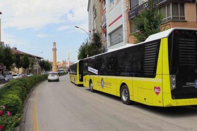 Çorum’da halk otobüsleri 1 yılda 4 milyon kilometre yol katetti