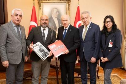 Devlet Bahçeli, Türkiye Foto Muhabirleri Derneği Yönetim Kurulu üyelerini ağırladı