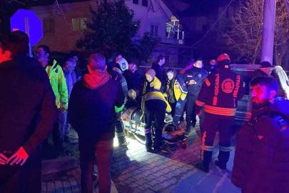 Direğine çarpan araç hurdaya döndü: 1 yaralı