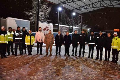 Elazığ protokolü, görevi başındaki güvenlik güçleriyle bir araya geldi