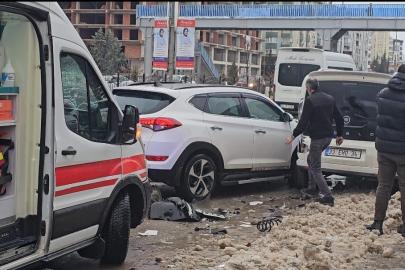 Elazığ’da otomobil ile taksi çarpıştı: 1 yaralı