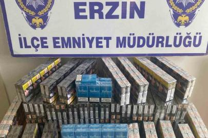Erzin’de araçtan 510 paket gümrük kaçağı sigara çıktı