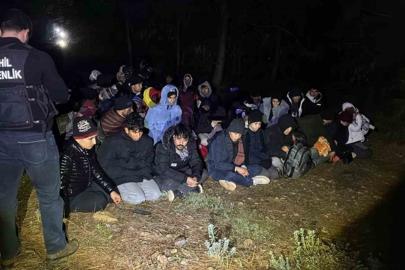 Fethiye’de 24’ü çocuk 58 düzensiz göçmen yakalandı