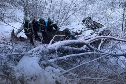 Giresun’da otomobil fındık bahçesine yuvarlandı: 6 Yaralı
