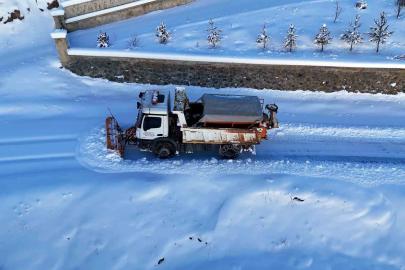 Gümüşhane’de karla mücadele