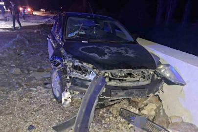 Hisarcık’ta otomobil ile motosiklete çarpıştı: 2 yaralı