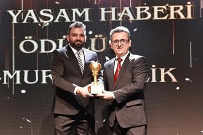 İHA muhabiri Murat Çelik’e "yılın yaşam haberi" ödülü