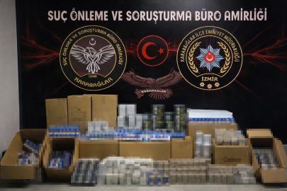 İzmir’de kaçak sigara operasyonu: 500 bin adet makaron ele geçirildi