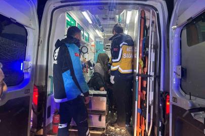 Karlı yollar aşıldı, hasta kadın kurtarıldı