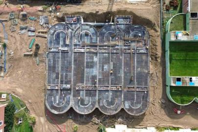 Lara Atıksu Arıtma Tesisi’nde kapasite arttırma çalışmaları hızla devam ediyor