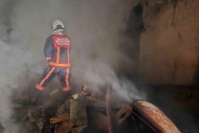 Malatya’da ev yangını