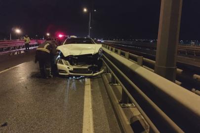 Manavgat’ta üç araçlı zincirleme kaza: 3 yaralı