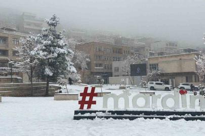 Mardin’de kar yağışı etkili oluyor