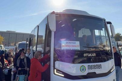 Menemen’de ücretsiz ringler vatandaşı memnun ediyor