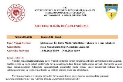 Meteorolojiden 5 il için buzlanma ve don uyarısı