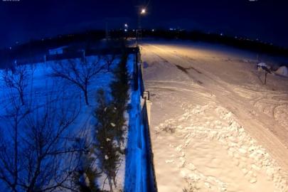 Meteorun düşme anı kamerada