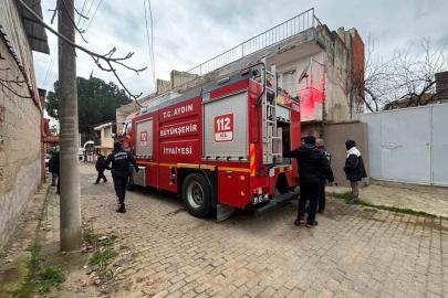 Metruk binada çıkan yangın, ekipleri harekete geçirdi