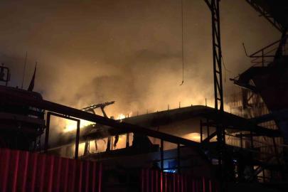 Muğla’da tersane yangını: Söndürme çalışmaları sürüyor