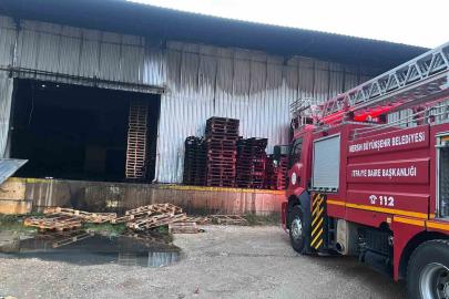 Narenciye fabrikasında yangın çıktı, çok sayıda ekip müdahale etti