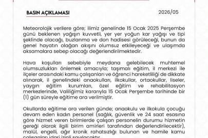 Niğde’de eğitime kar engeli