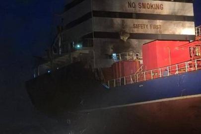 Odessa’da Rusya’nın saldırısında Türk gemisinin isabet aldığı anlara ilişkin görüntüler ortaya çıktı