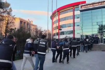 Operasyonda gözaltına alınan 21 şahıstan 14’ü tutuklandı