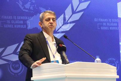 Öz Finans-İş Sendikası Başkanı Eroğlu: "153 arkadaşımızın kendi imkanlarıyla sıfır sermaye olarak bu işe başladık"