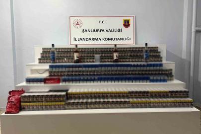Şanlıurfa’da kaçak alkol ve sigara ele geçirildi