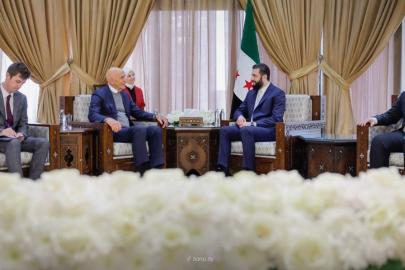 Suriye Devlet Başkanı eş-Şara, ABD’nin Suriye Özel Temsilcisi Barrack’ı kabul etti