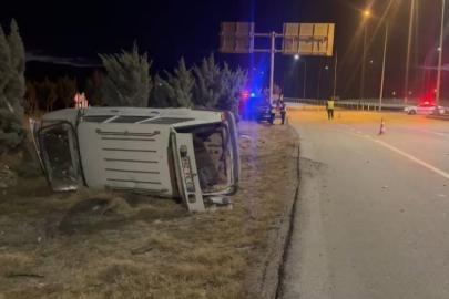 Tırla çarpışan otomobil sürücüsü ağır yaralandı